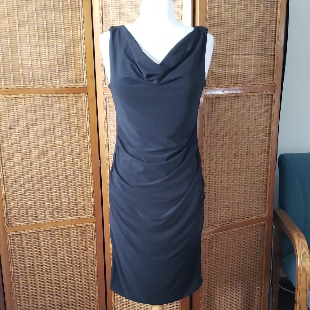 PattyBoutik Black Bodycon Dress Size Large